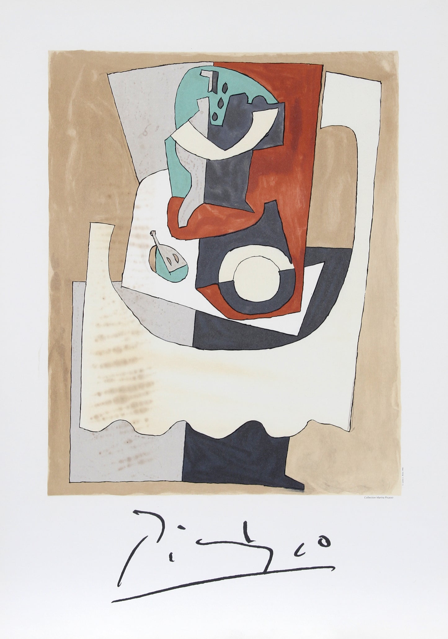 Nature Morte au Gueridon et a l'Assiette by Pablo Picasso