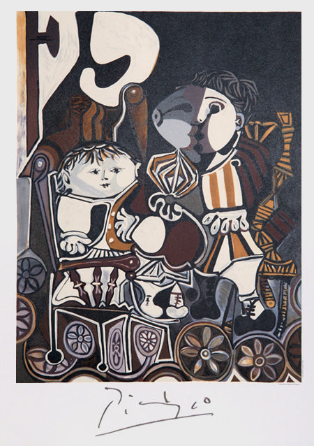 Deux Enfants Assis