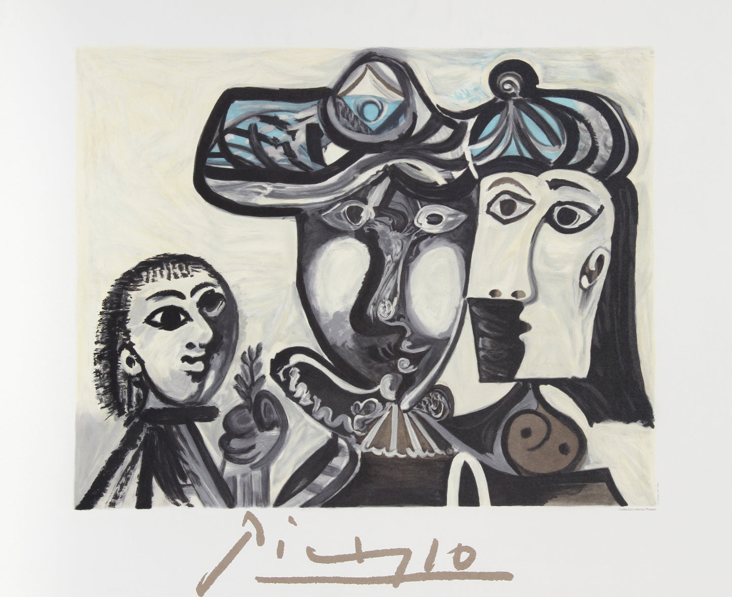 Couple et Enfant au Rameau d'Olivier by Pablo Picasso