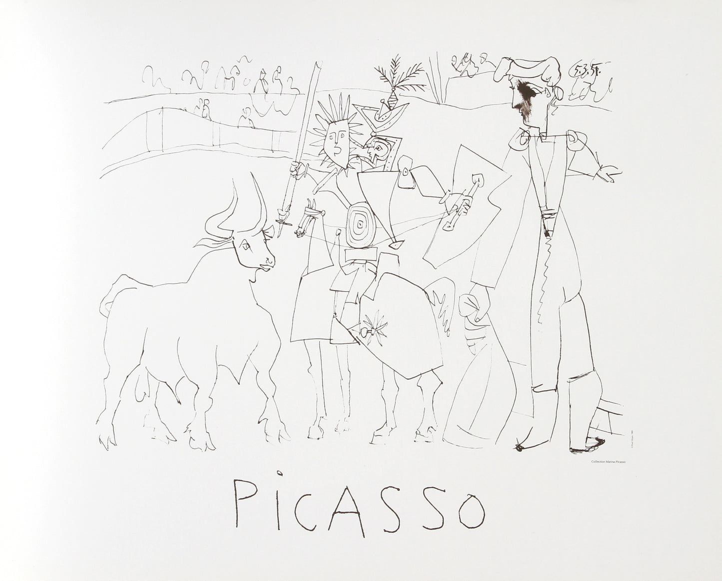 Chevalier Picador dans l'Arene by Pablo Picasso