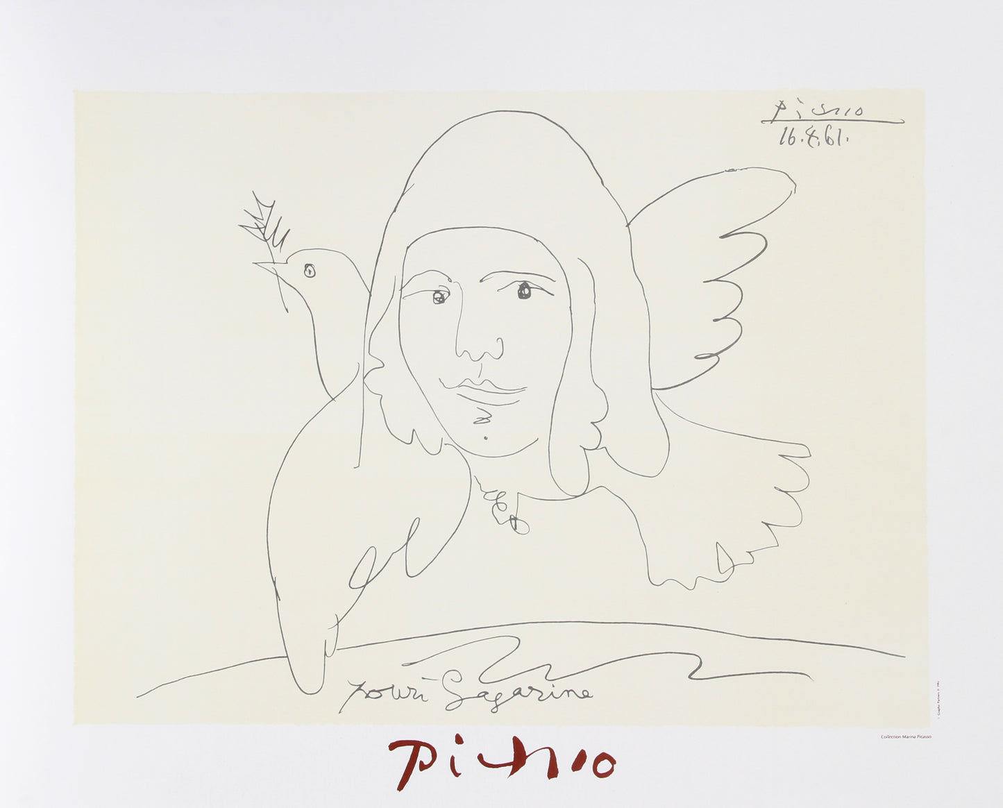 Pour Youri Gagarine by Pablo Picasso