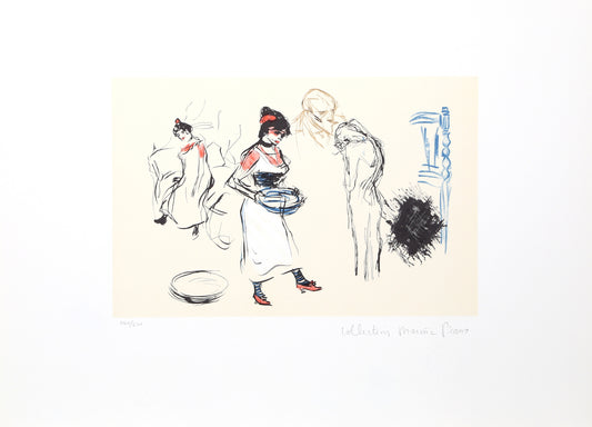 Pablo Picasso, Etude de Personnages, 15-E, Lithograph on Arches Paper