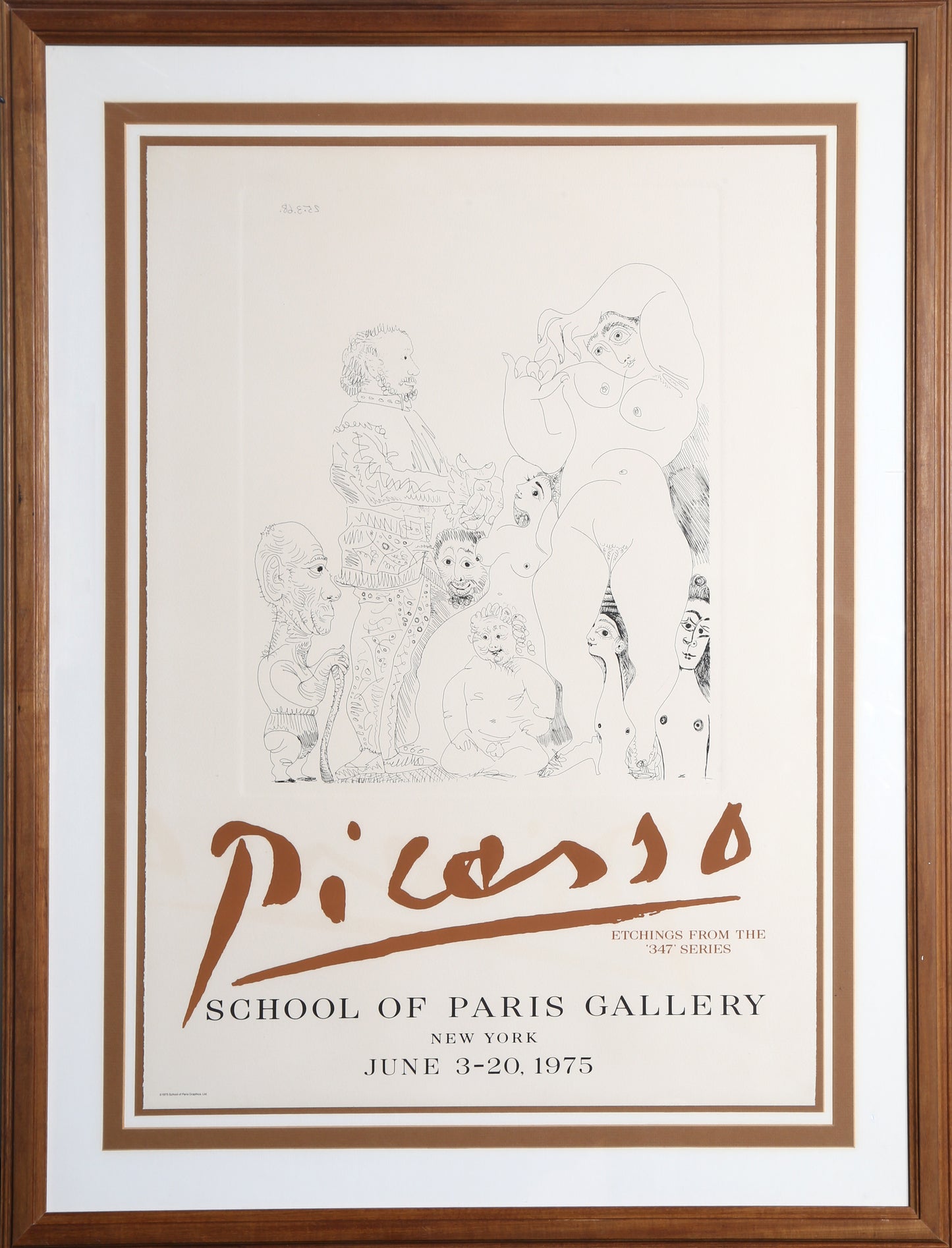 Pablo Picasso, Etchings from the 347 Series - School of Paris Gallery, Poster