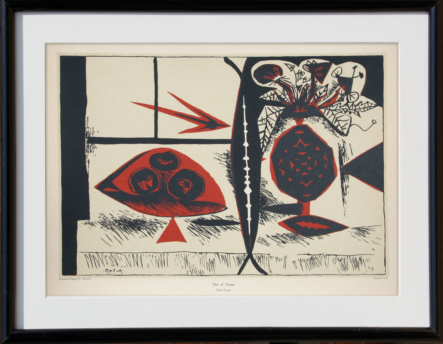 Pablo Picasso, Vase of Flowers, Serigraph Poster