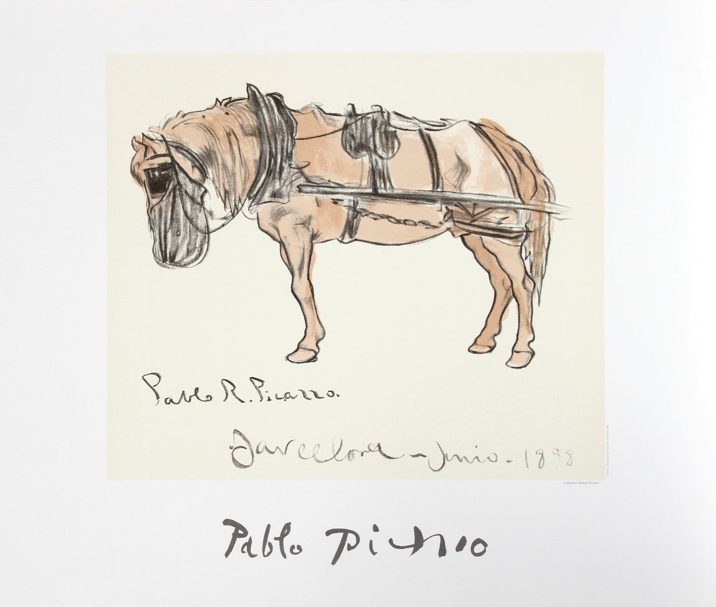 Cheval Attele by Pablo Picasso