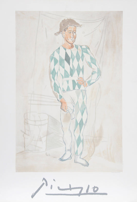 Arlequin en Pied by Pablo Picasso