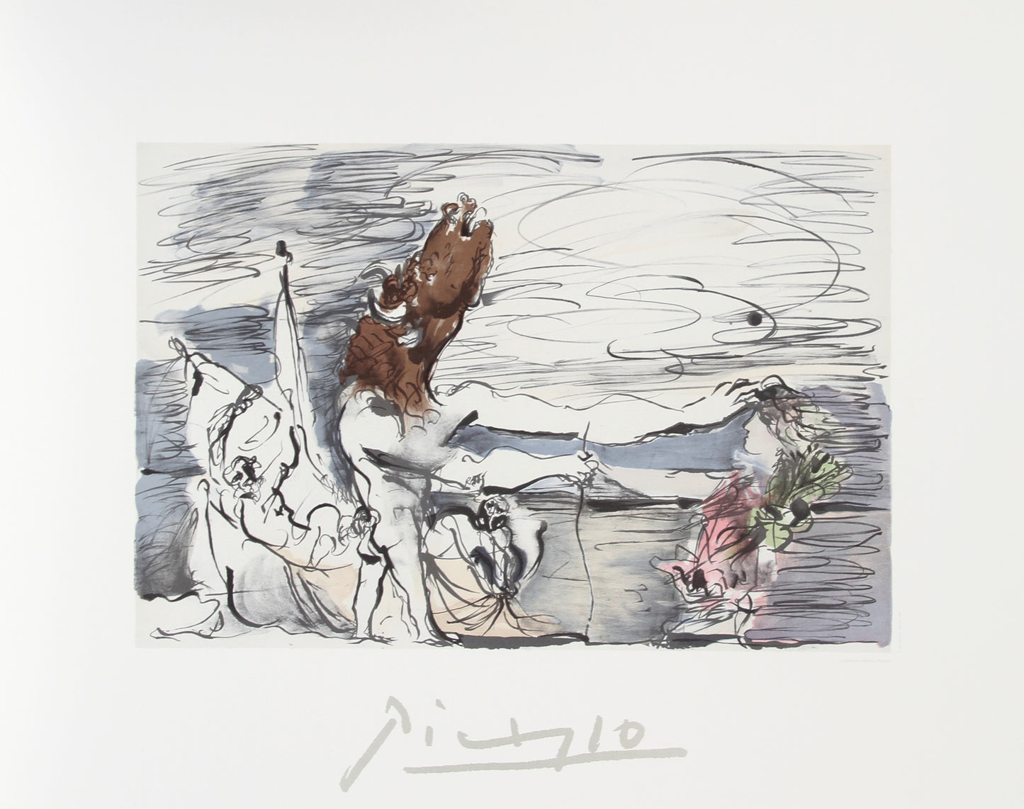 Minotaure aveugle Conduit par une Petite Fille by Pablo Picasso