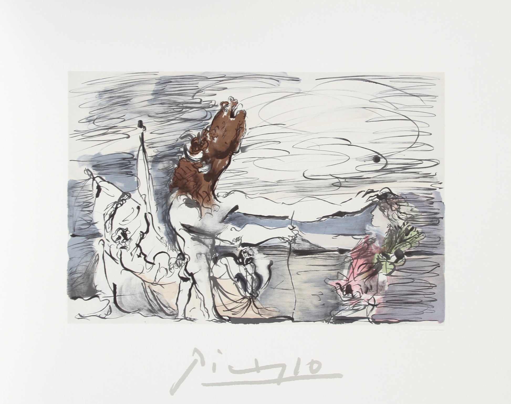 Minotaure aveugle Conduit par une Petite Fille by Pablo Picasso