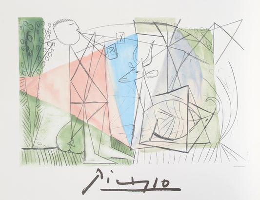Joueur de Flute et Gazelle by Pablo Picasso