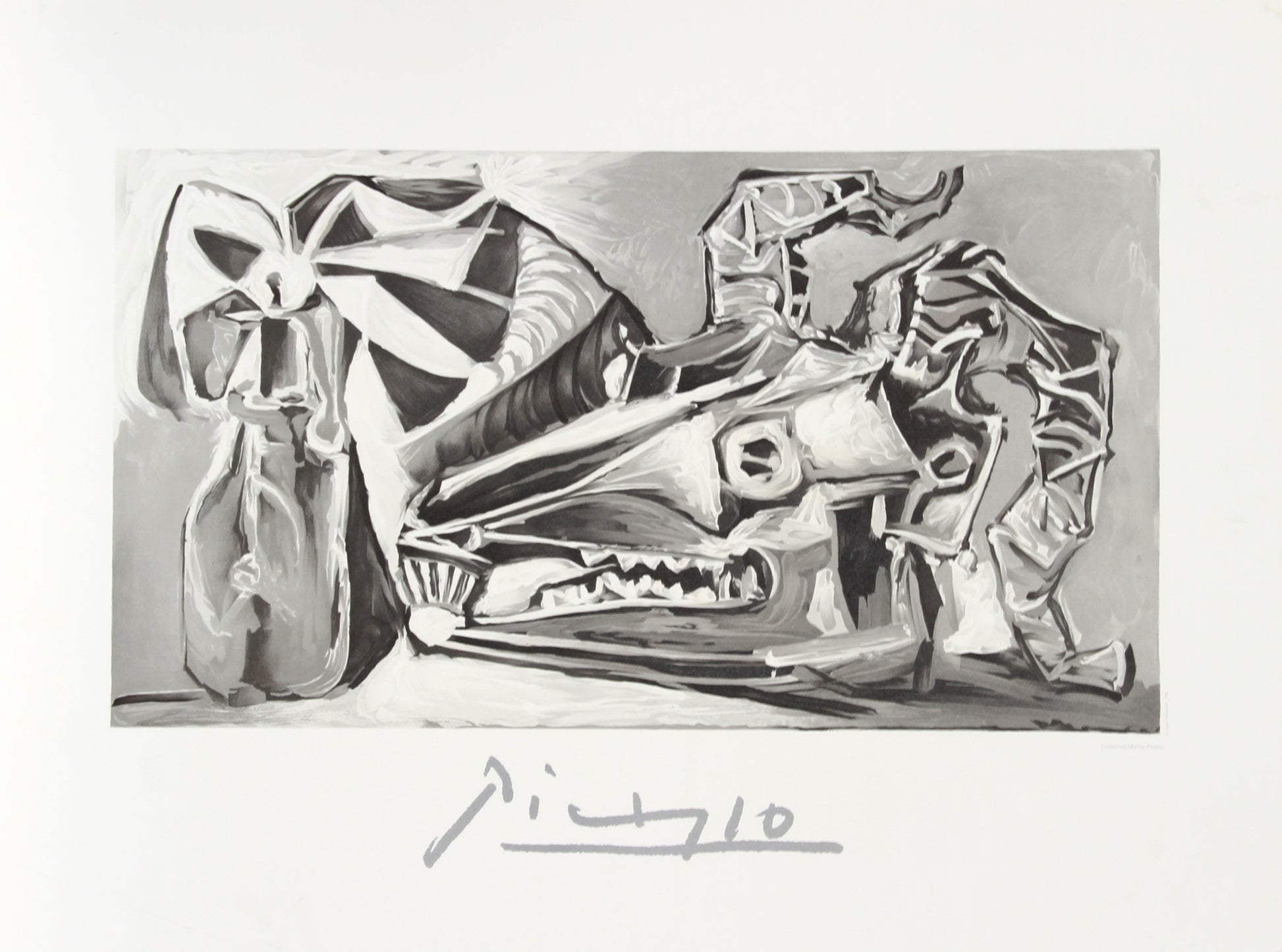 Nature Morte a la Tete Chevre, Bouteille by Pablo Picasso