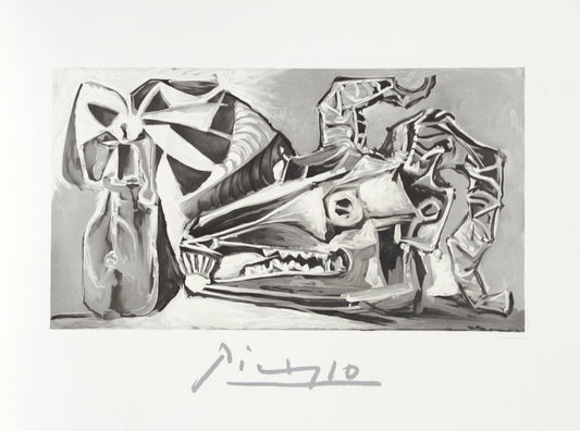 Nature Morte a la Tete Chevre, Bouteille by Pablo Picasso