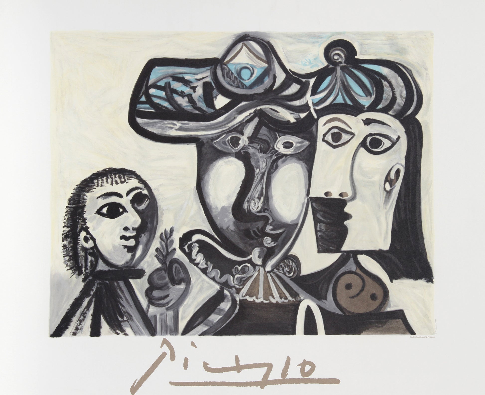 Couple et Enfant au Rameau d'Olivier by Pablo Picasso