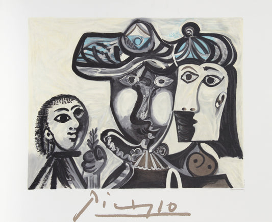 Couple et Enfant au Rameau d'Olivier by Pablo Picasso