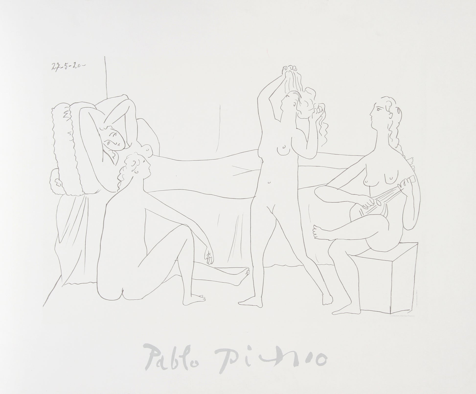Quatre Nus au Harem by Pablo Picasso