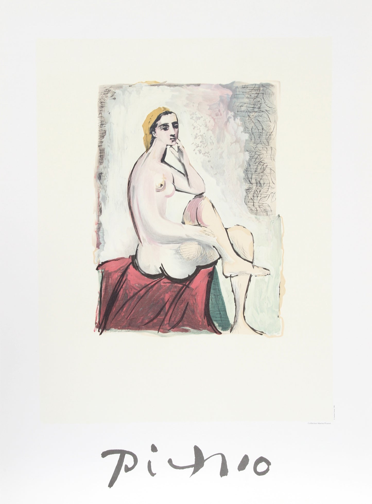 Nu Assis by Pablo Picasso