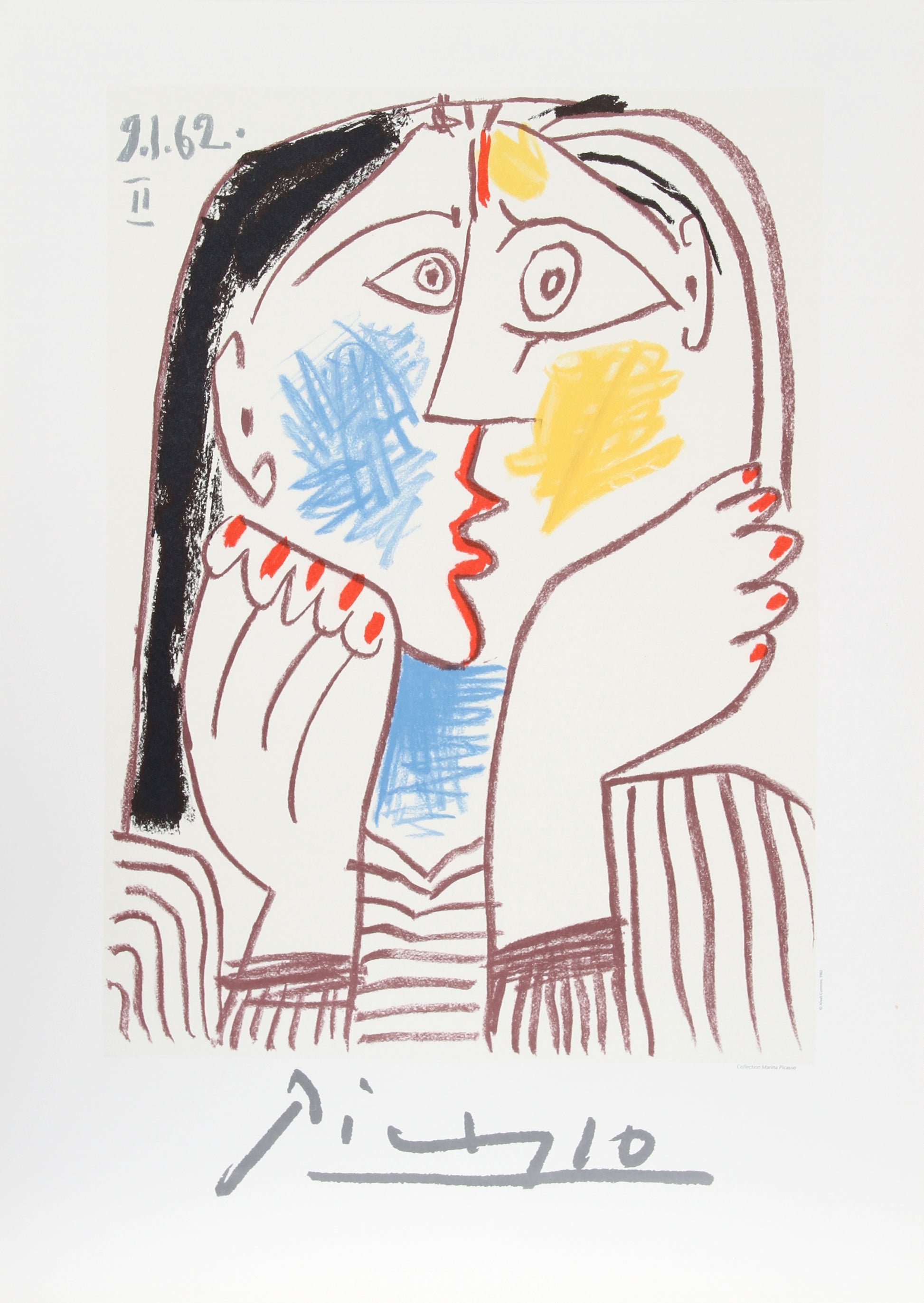 Tete Appuyee sur les Mains II by Pablo Picasso