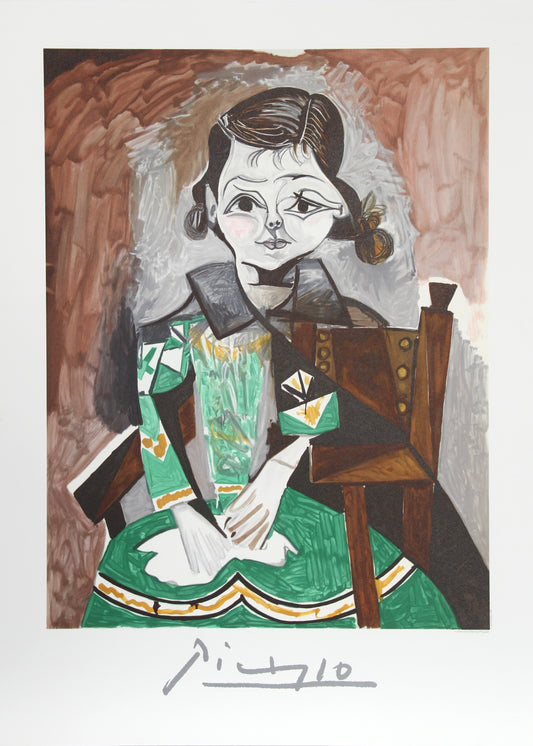 Petite Fille a la Robe Verte (Paloma Picasso) by Pablo Picasso