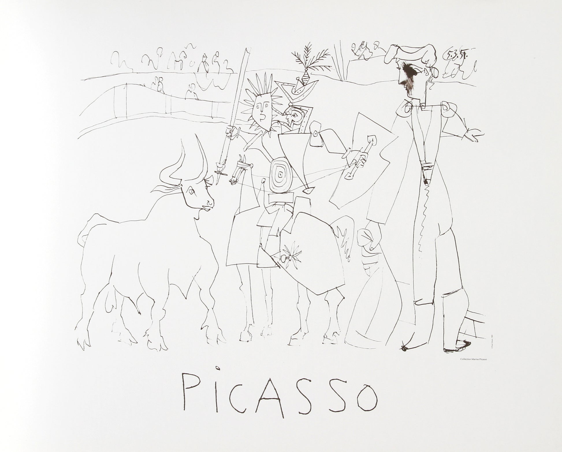 Chevalier Picador dans l'Arene by Pablo Picasso
