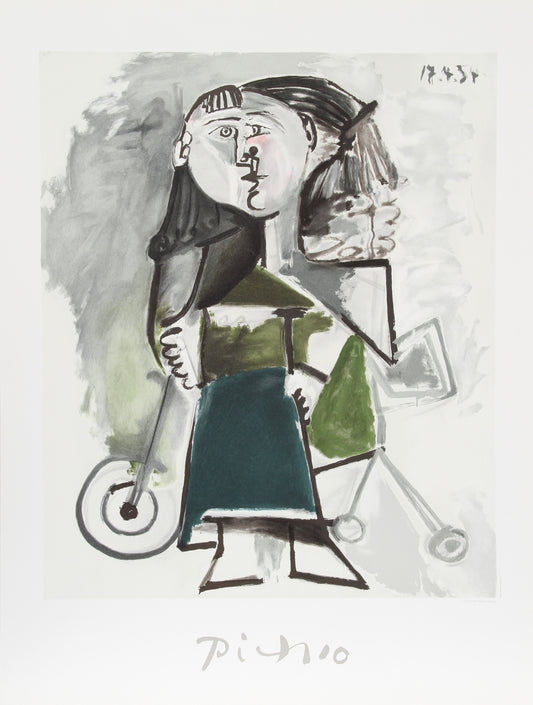 Fillette au Tricycle by Pablo Picasso