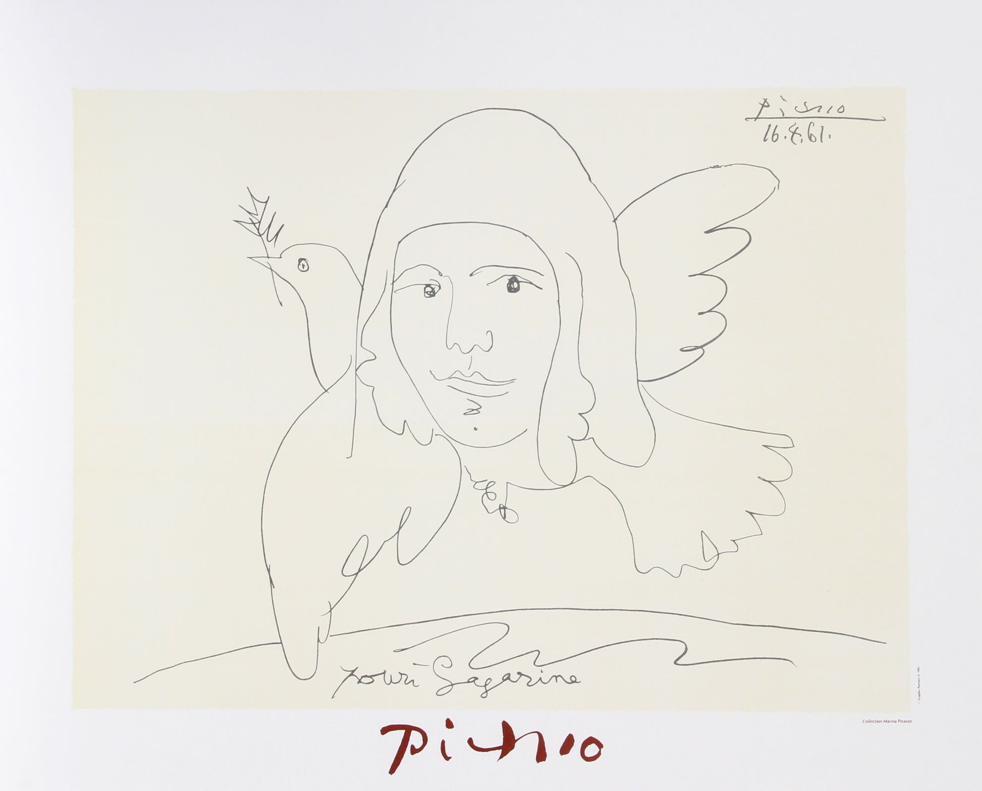 Pour Youri Gagarine by Pablo Picasso