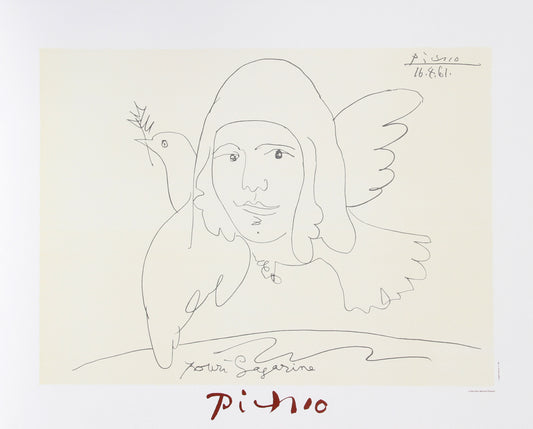 Pour Youri Gagarine by Pablo Picasso