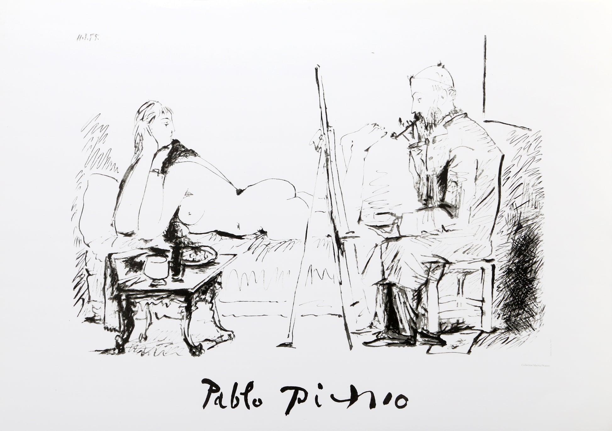 Le Pientre et son Modele by Pablo Picasso