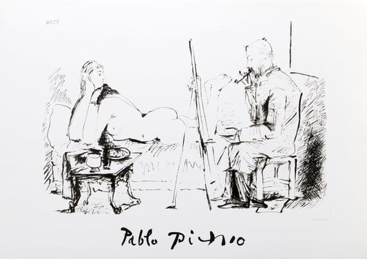 Le Pientre et son Modele by Pablo Picasso