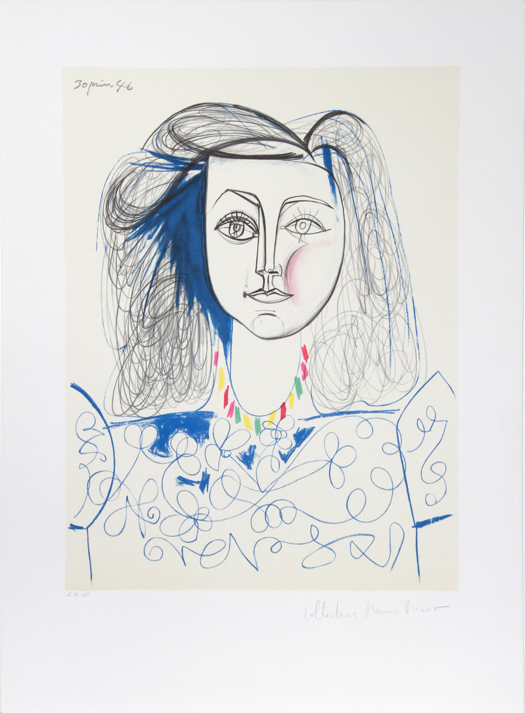 Pablo Picasso, Portrait de Femme, 10, Lithograph on Arches Paper