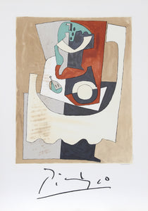 Pablo Picasso, Nature Morte au Gueridon et a l'Assiette, 11-B-k, Lithograph