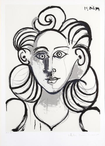 Pablo Picasso, Portrait de Femme, 11, Lithograph on Arches Paper