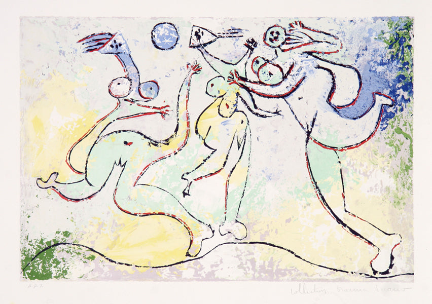 Pablo Picasso, Trois Femmes Jouant au Balloon sur la Plage, 12-C, Lithograph on Arches Paper