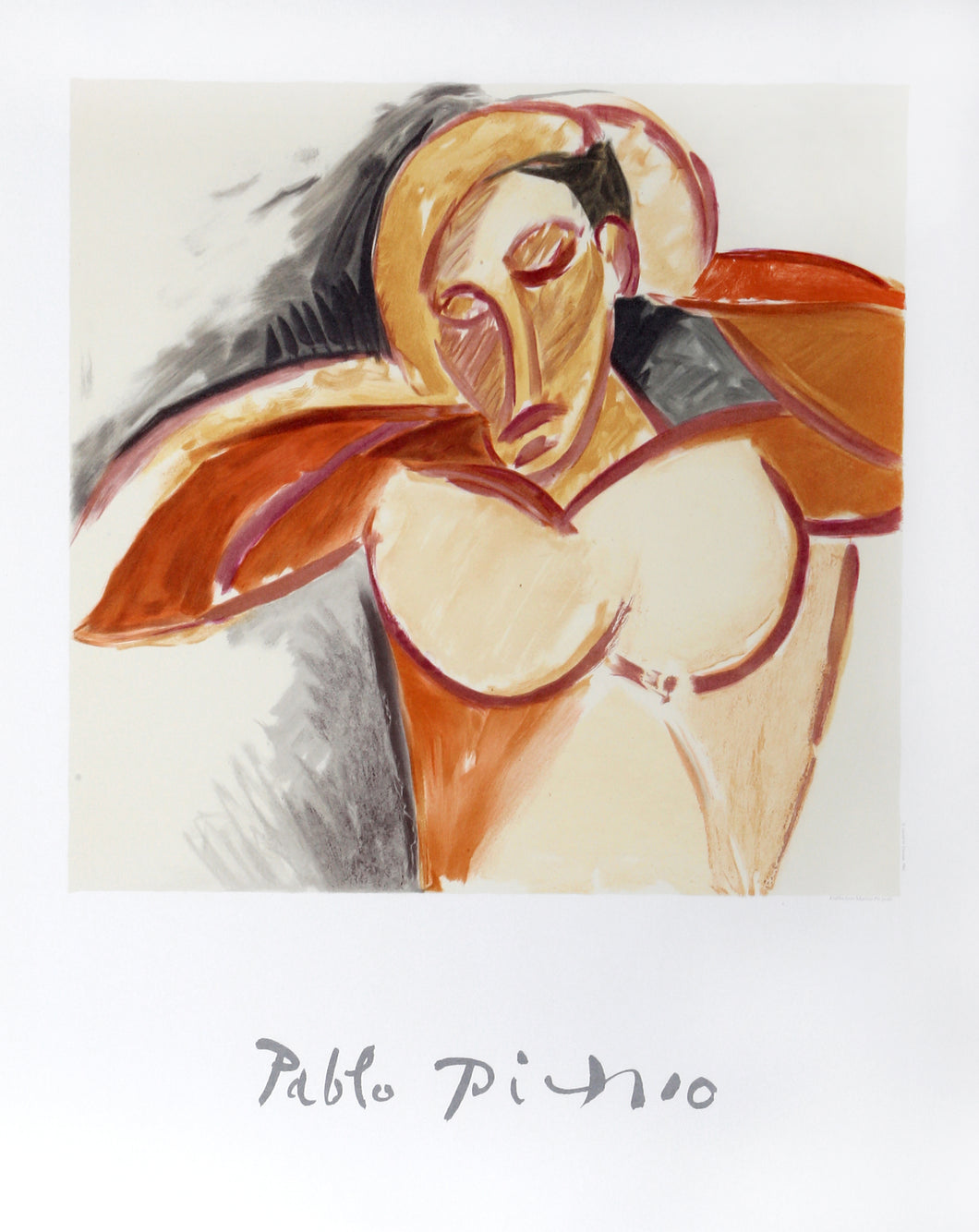Pablo Picasso, Buste d'Homme, 13-A-k, Lithograph