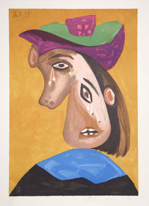 Pablo Picasso, Le Pleureuse, 13-B, Lithograph on Arches Paper