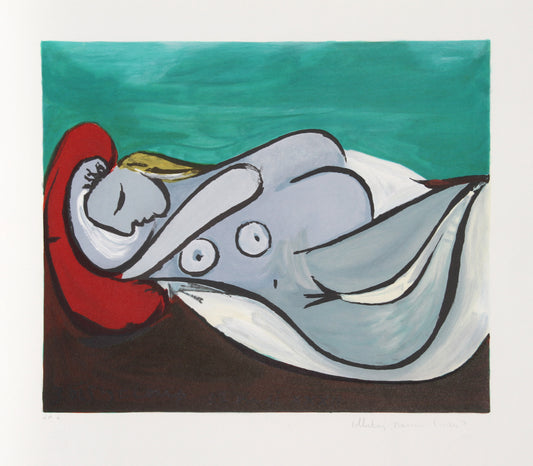 Pablo Picasso, Formeuse a L'Oreiller, 14-A, Lithograph on Arches Paper