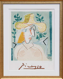 Pablo Picasso, Femme a la Collerette, 16-A-k, Lithograph