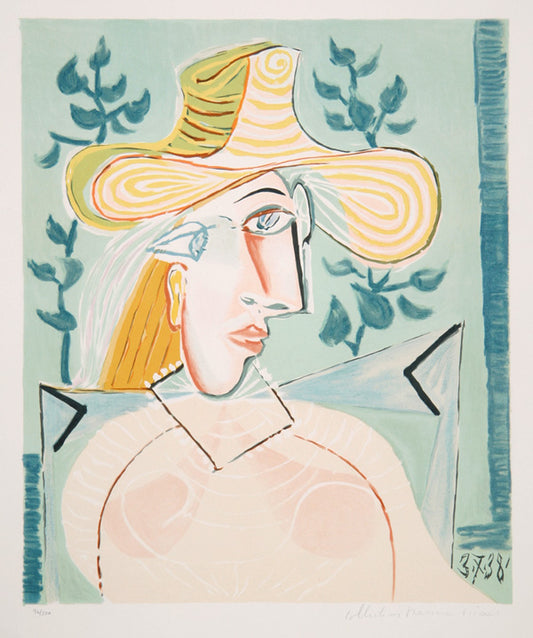 Pablo Picasso, Femme a la Collerette, 16-A, Lithograph on Arches Paper