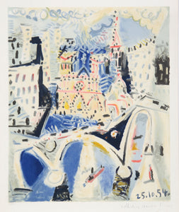 Pablo Picasso, Notre Dame, 16-D, Lithograph on Arches Paper