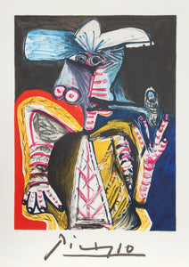 Pablo Picasso, Personnage a la Pipe, Lithograph