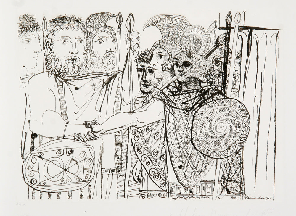 Pablo Picasso, Composition, 17-B, Lithograph on Arches Paper