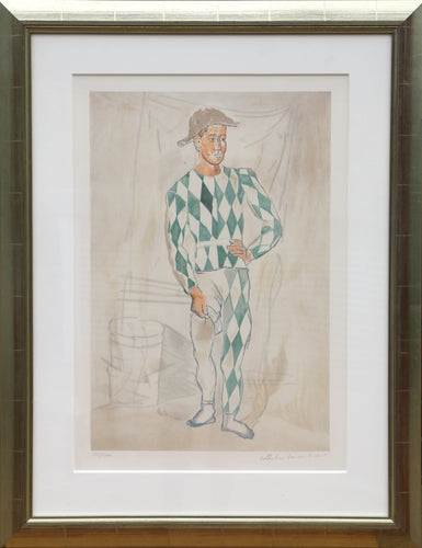 Pablo Picasso, Arlequin en Pied, 17-C, Lithograph on Arches Paper