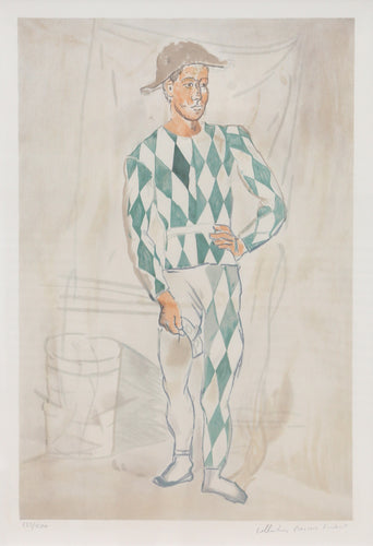 Pablo Picasso, Arlequin en Pied, 17-C, Lithograph on Arches Paper