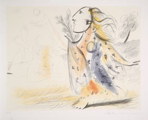 Pablo Picasso, Minotaure et Femme, 18-C, Lithograph on Arches Paper