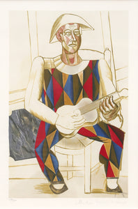 Pablo Picasso, Arlequin a la Guitare, 2-A, Lithograph on Arches Paper