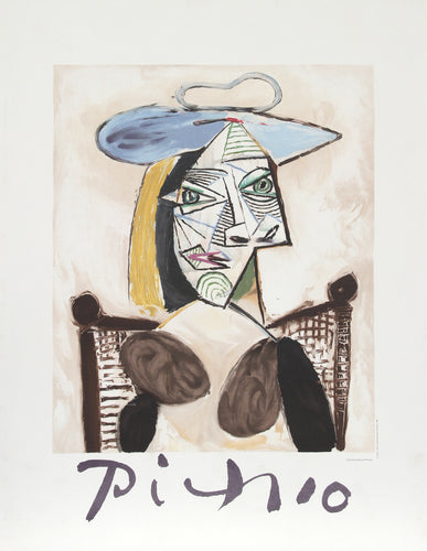 Pablo Picasso, Femme au Fauteuil Canne, 2-D-k, Lithograph