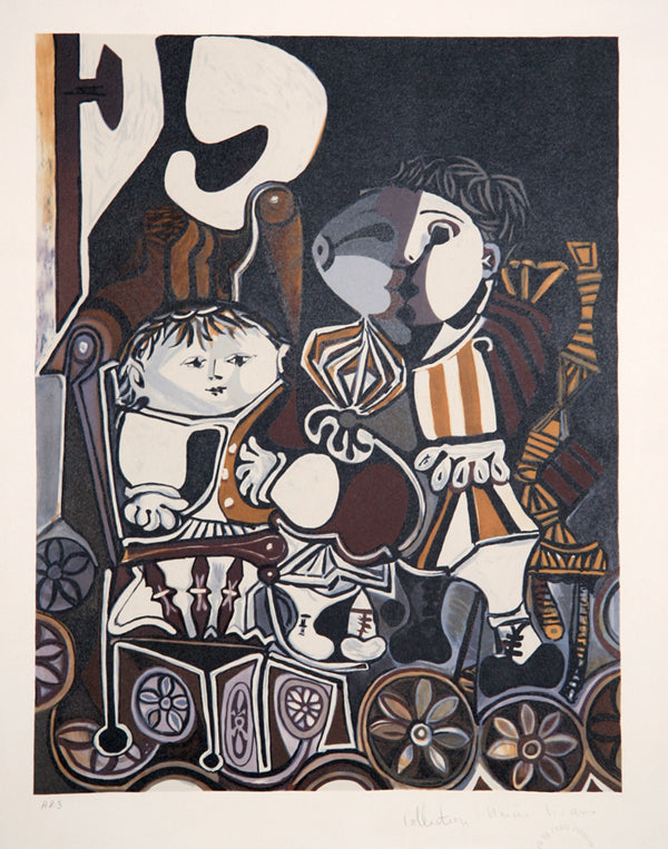 Pablo Picasso, Claude et Paloma, 21-C, Lithograph on Arches Paper