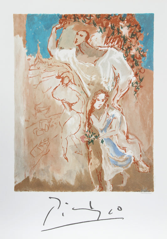 Pablo Picasso, Etude de Personnages (Etude pour Composition: Les Paysans), 22-A-k, Lithograph