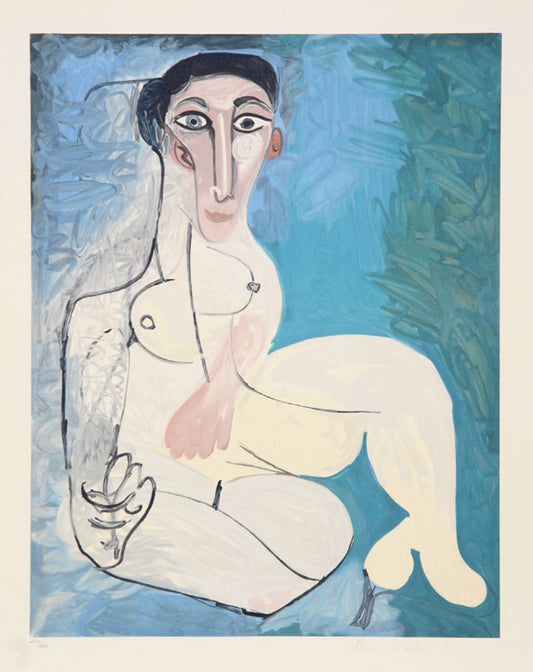 Pablo Picasso, Femme Nue Assise dans l'Herbe, 23-1, Lithograph on Arches Paper