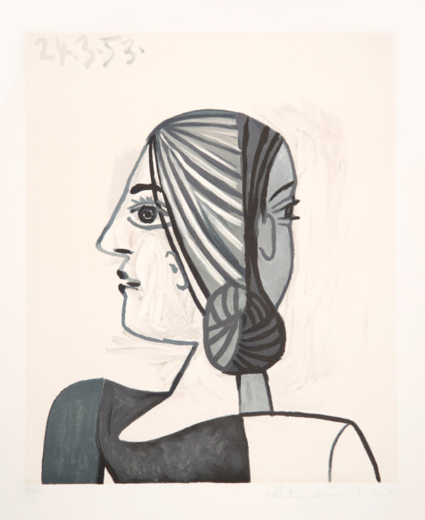 Pablo Picasso, Tete, 23-4, Lithograph on Arches Paper