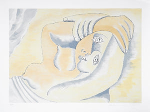 Pablo Picasso, Femme Couchee, 23-8, Lithograph on Arches Paper