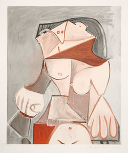 Pablo Picasso, Femme Nue Assise, 24-4, Lithograph on Arches Paper